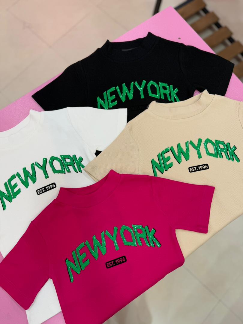 تیشرت کراپ NEW YORK  کد ۱۰۹۸