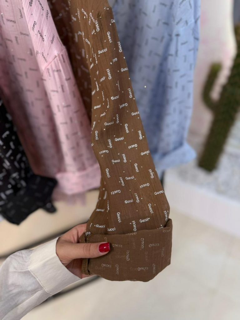 شومیز Gucci شیشه ای + کراپ کد ۱۳۳۱