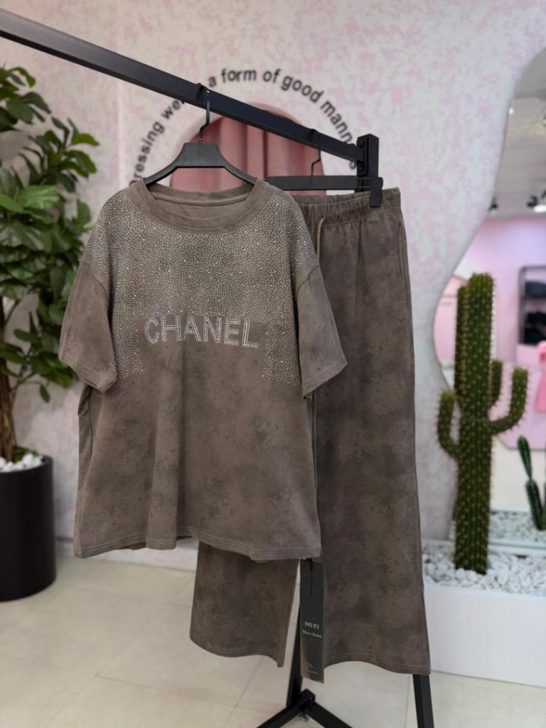 ست تیشرت شلوار Chanel کد ۱۳۲۴