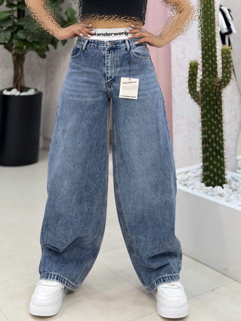 شلوار جین بالنی alexander wang کد ۱۵۴۲